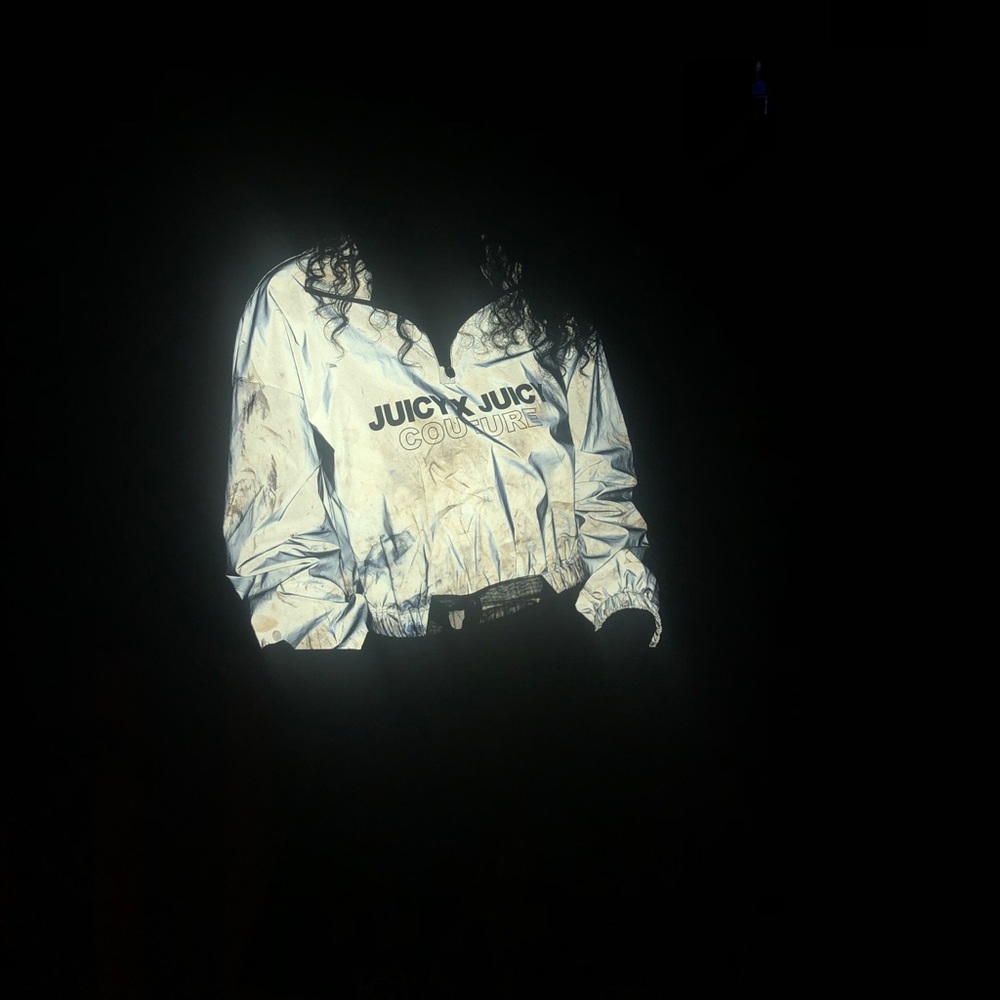 REFLECTIVE JUICY COUTURE CROP JACKET
